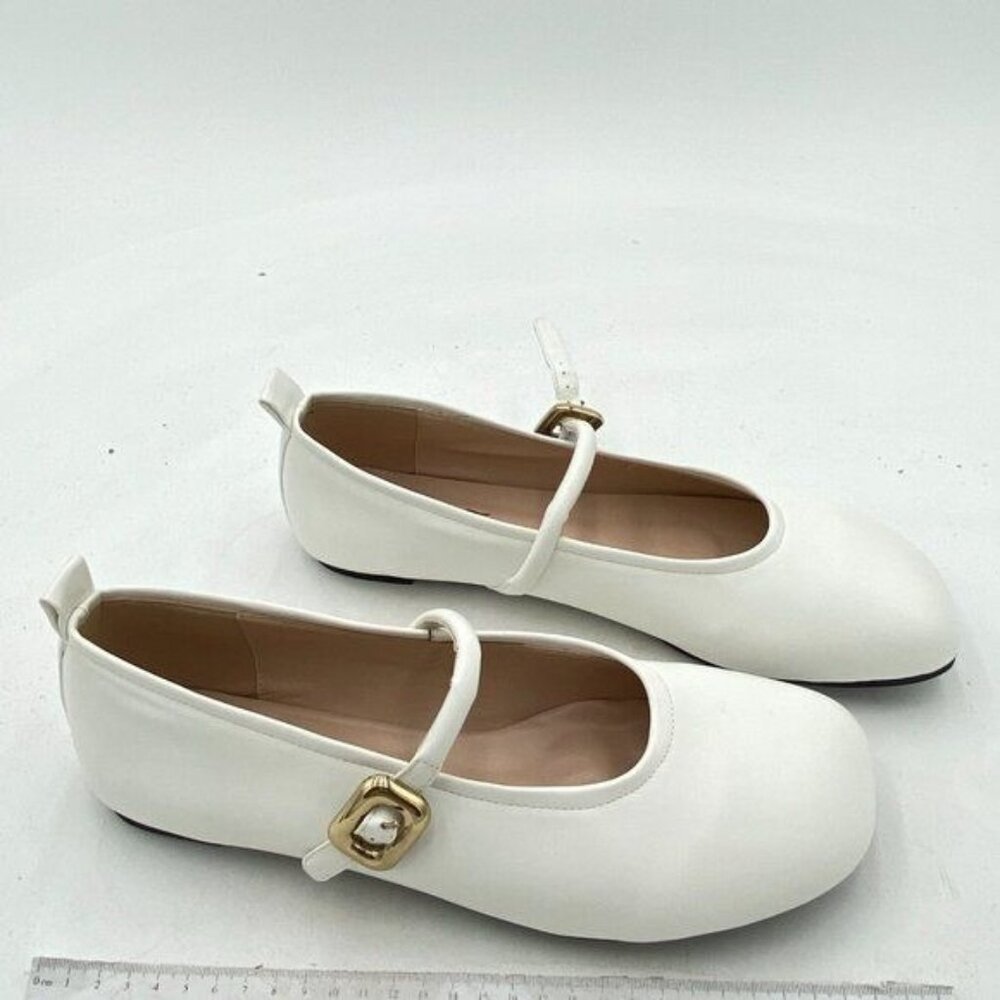 FOWT Mary Jane Flats Shoes Women Dressy Comfortable Round Toe Slip on Ballet
